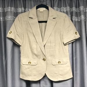 Michael Kors Short Sleeve Blazer